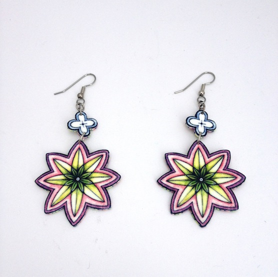 Gretchen Diehl flower earrings