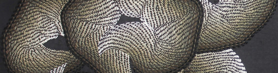 detail of fiber art