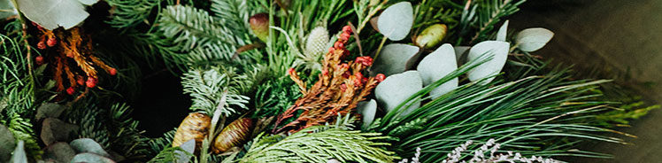 Image of a natural material wreath