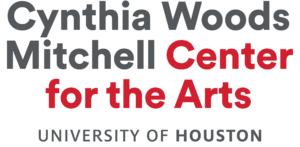 Logo for Cynthia Mitchell Woods Center for the Arts, University of Houston