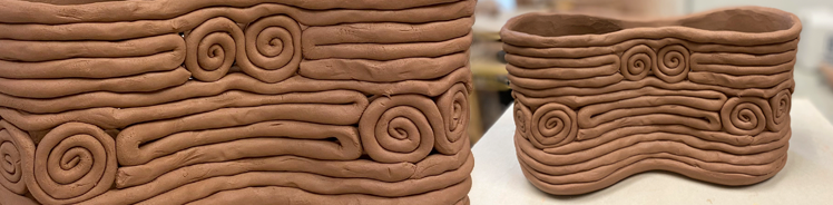 Terracotta clay vessel